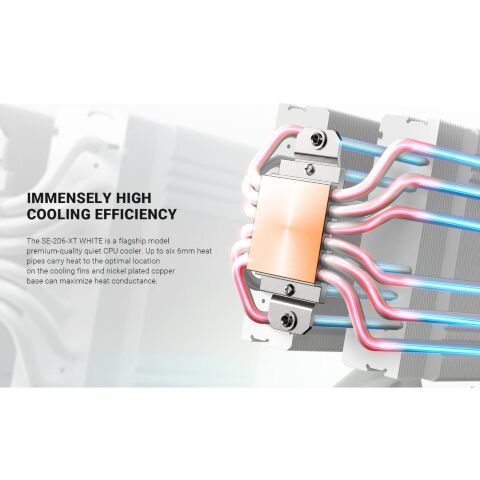 Кулер для процессора ID-Cooling SE-206-XT White - Кулеры к процессорам  - Кулеры к процессорам 
