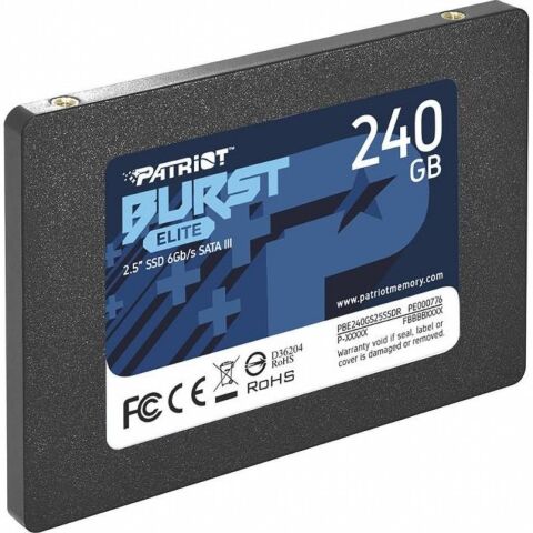 Накопитель SSD 2.5" 240GB Burst Elite Patriot (PBE240GS25SSDR) - Внутренние SSD  - Внутренние SSD 