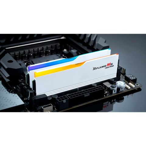 Модуль памяти для компьютера DDR5 32GB (2x16GB) 6000 MHz Ripjaws M5 Neo RGB Matte White G.Skill (F5-6000J3636F16GX2-RM5NRW) - Модули памяти для компьютера  - Модули памяти для компьютера 