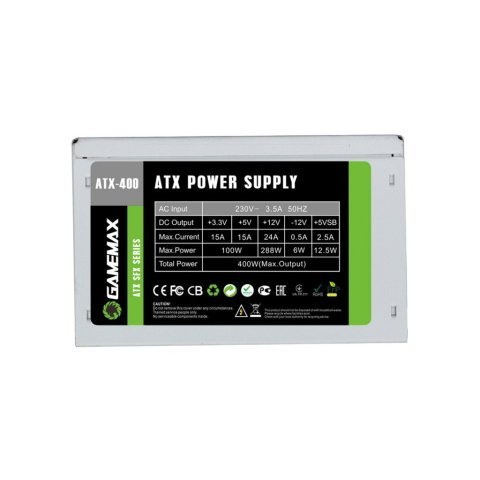 Блок питания Gamemax 400W (ATX-400W SFX) - Нулевой остаток (Feed)  - Нулевой остаток (Feed) 