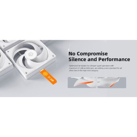 Кулер для корпуса ID-Cooling Вентилятор ID-Cooling AS-120-W Trio (AS-120-W TRIO) - Нулевой остаток (Feed)  - Нулевой остаток (Feed) 