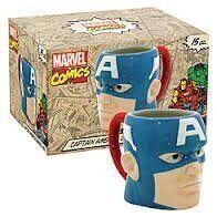 Чашка Avengers Captain America Head 15 oz. Molded Ceramic Mug -   -  