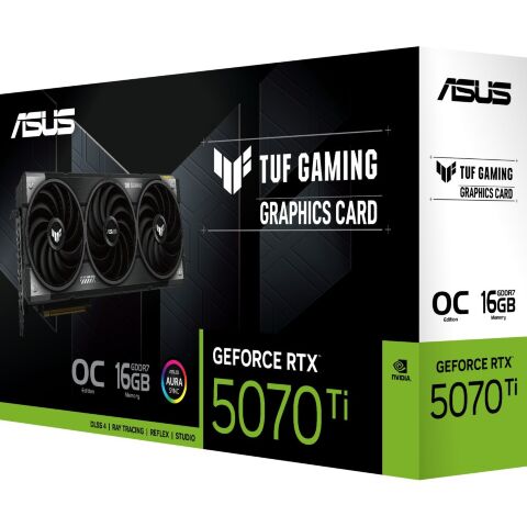 Видеокарта ASUS GeForce RTX5070 Ti 16GB TUF OC GAMING (TUF-RTX5070TI-O16G-GAMING) - Видеокарты  - Видеокарты 