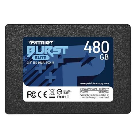 Накопитель SSD 2.5" 480GB Burst Elite Patriot (PBE480GS25SSDR) - Внутренние SSD  - Внутренние SSD 