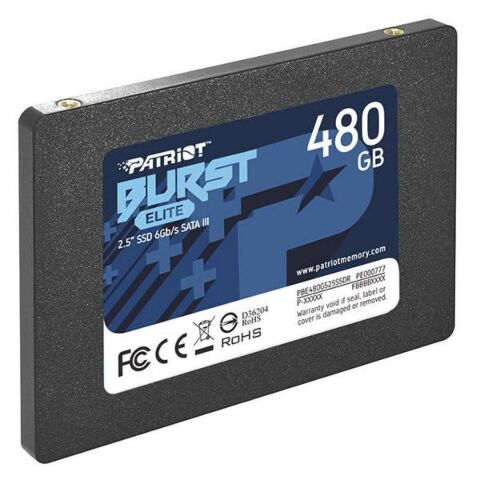 Накопитель SSD 2.5" 480GB Burst Elite Patriot (PBE480GS25SSDR) - Внутренние SSD  - Внутренние SSD 