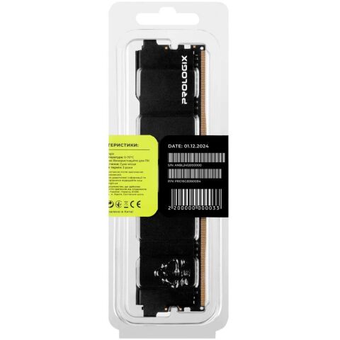 Модуль памяти для компьютера DDR4 16GB 3600 MHz Black Prologix (PRO16GB3600B4) - Модули памяти для компьютера - Модули памяти для компьютера