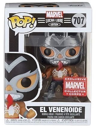 Фігурка Funko Marvel Lucha Libre Venom El Venenoide фанко (Exclusive Marvel Collector Corps) 707 -   -  