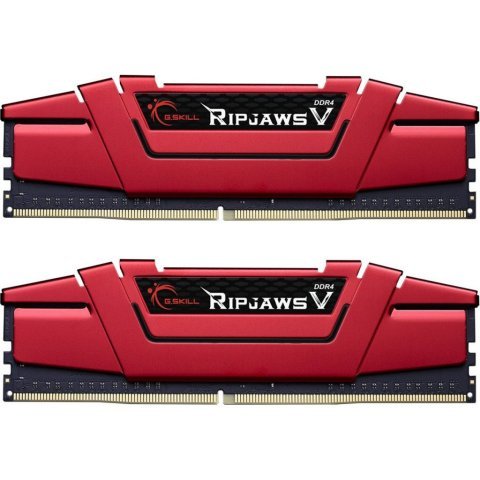 Модуль памяти для компьютера DDR4 16GB (2x8GB) 2666 MHz Ripjaws V Red G.Skill (F4-2666C19D-16GVR) - Нулевой остаток (Feed)  - Нулевой остаток (Feed)