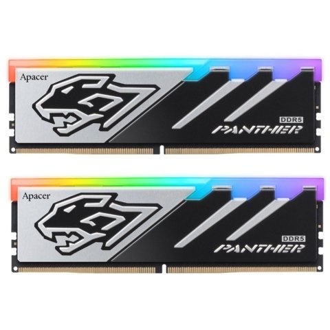 Модуль памяти для компьютера DDR5 32GB (2x16GB) 6000 MHz Panther RGB Apacer (AH5U32G60C6229BAA-2) - Нулевой остаток (Feed)  - Нулевой остаток (Feed)