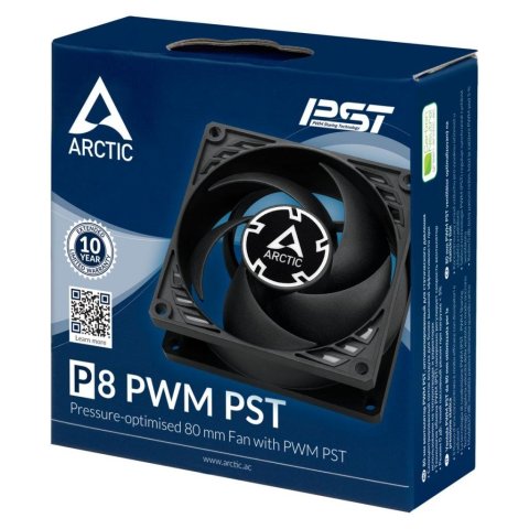 Кулер для корпуса Arctic P8 PWM PST Black (ACFAN00150A) - Нулевой остаток (Feed)  - Нулевой остаток (Feed)