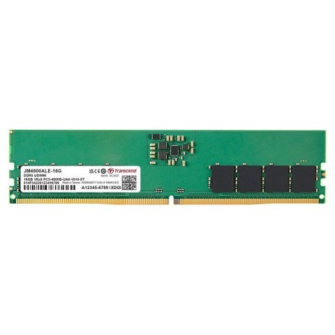 Модуль памяти для компьютера DDR5 16GB 4800 MHz Transcend (JM4800ALE-16G) - Нулевой остаток (Feed)  - Нулевой остаток (Feed) 