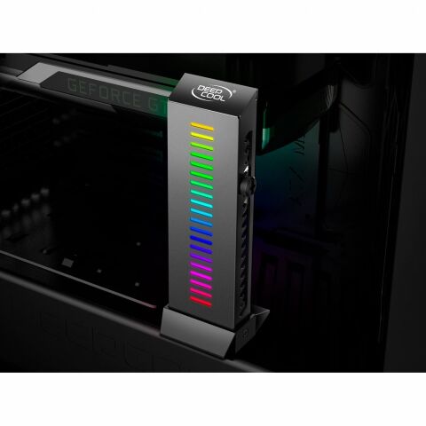 Держатель для плат Deepcool 5V ADD RGB для подключения видеокарт, металл рамка+пласт. ос (GH-01 A RGB) - Нулевой остаток (Feed)  - Нулевой остаток (Feed) 