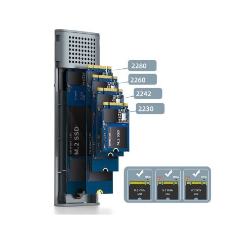 Карман внешний Maiwo M.2 SSD (K1689) - Нулевой остаток (Feed)  - Нулевой остаток (Feed) 