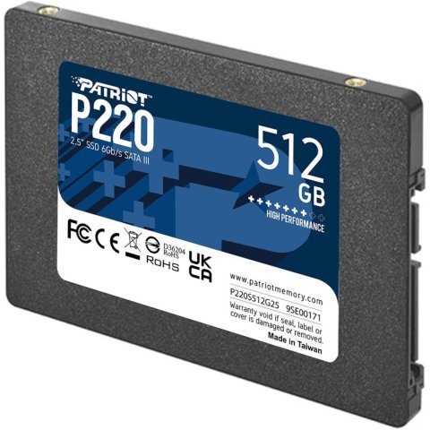 Накопитель SSD 2.5" 512GB Patriot (P220S512G25) - Нулевой остаток (Feed)  - Нулевой остаток (Feed)