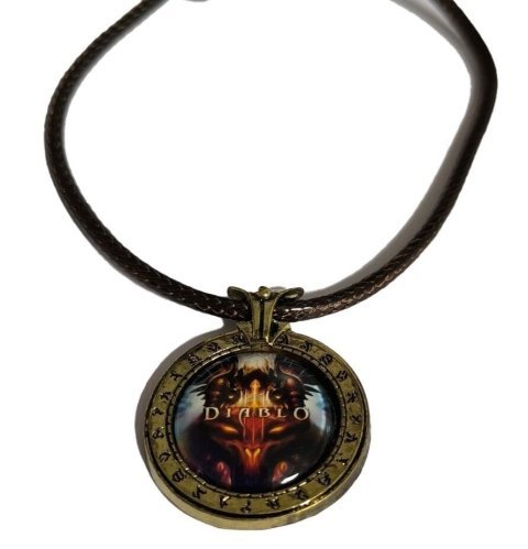 Медальйон Diablo (Метал + скло) -   -  