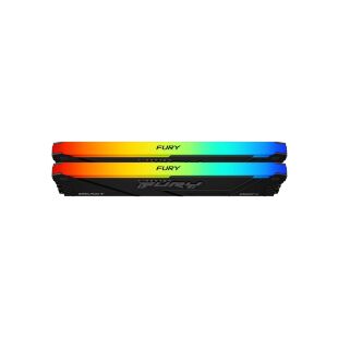 Модуль памяти для компьютера DDR4 32GB (2x16GB) 3200 MHz Beast RGB Black Kingston Fury (ex.HyperX) (KF432C16BB12AK2/32WP)