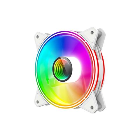 Кулер для корпуса Gamemax FN-12Rainbow-Q-Infinity WT - Нулевой остаток (Feed)  - Нулевой остаток (Feed) 