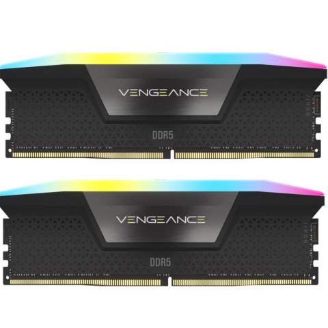 Модуль памяти для компьютера DDR5 32GB (2x16GB) 6000 MHz Vengeance RGB Black Corsair (CMH32GX5M2E6000C36) - Нулевой остаток (Feed)  - Нулевой остаток (Feed)