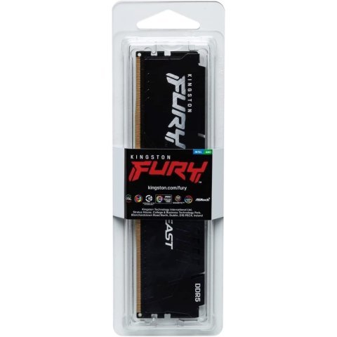 Модуль памяти для компьютера DDR5 32GB 5600 MHz Beast Black EXPO Kingston Fury (ex.HyperX) (KF556C36BBE-32) - Нулевой остаток (Feed)  - Нулевой остаток (Feed) 