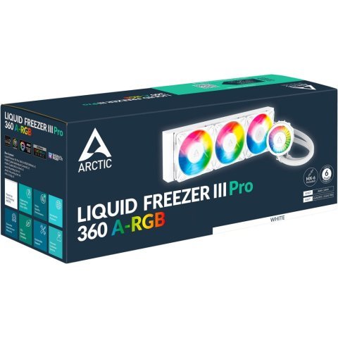 Система жидкостного охлаждения Arctic Freezer III Pro 360 A-RGB (ACFRE00188A) - Нулевой остаток (Feed)  - Нулевой остаток (Feed) 