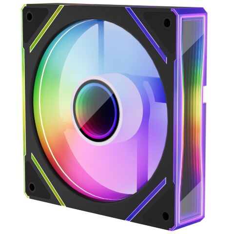 Кулер для корпуса 1stPlayer FC7 Black (FC7-BK-1IN1) - Нулевой остаток (Feed)  - Нулевой остаток (Feed) 