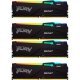 Модуль памяти для компьютера DDR5 128GB (4x32GB) 5600 MHz Beast RGB XMP Kingston Fury (ex.HyperX) (KF556C40BBAK4-128) - Нулевой остаток (Feed)  - Нулевой остаток (Feed)