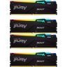 Модуль памяти для компьютера DDR5 128GB (4x32GB) 5600 MHz Beast RGB XMP Kingston Fury (ex.HyperX) (KF556C40BBAK4-128)