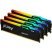 Модуль памяти для компьютера DDR5 128GB (4x32GB) 5600 MHz Beast RGB XMP Kingston Fury (ex.HyperX) (KF556C40BBAK4-128) - Нулевой остаток (Feed)  - Нулевой остаток (Feed)