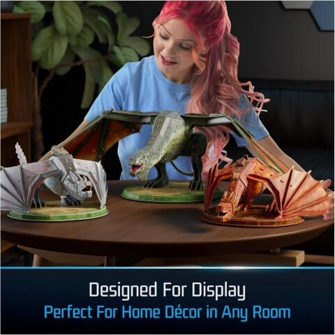 Пазл 4D Build Game Thrones House Dragon 3-Pack puzzle 3D картон Дракони Гра престолів 350 шт. -   -  