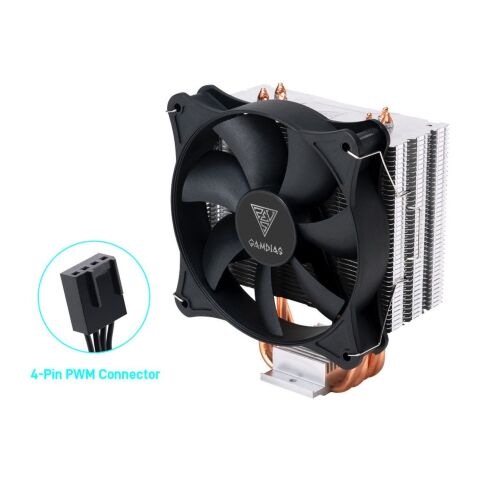 Кулер для процессора Gamdias BOREAS E1-410 (4712960137424) - Кулеры к процессорам  - Кулеры к процессорам 