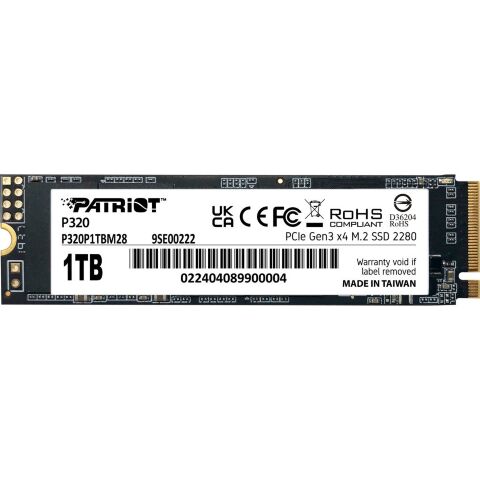 Накопитель SSD M.2 2280 1TB Patriot (P320P1TBM28) - Внутренние SSD  - Внутренние SSD 