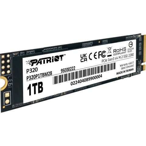 Накопитель SSD M.2 2280 1TB Patriot (P320P1TBM28) - Внутренние SSD  - Внутренние SSD 