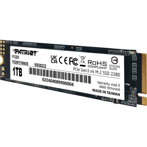 Накопитель SSD M.2 2280 1TB Patriot (P320P1TBM28) - Внутренние SSD  - Внутренние SSD 