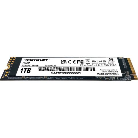 Накопитель SSD M.2 2280 1TB Patriot (P320P1TBM28) - Внутренние SSD  - Внутренние SSD 