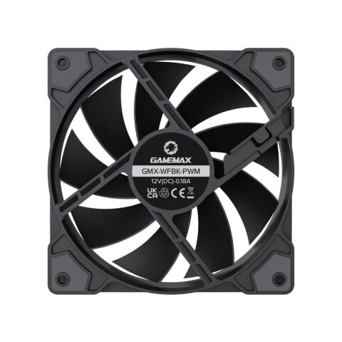 Кулер для корпуса Gamemax GMX-WFBK-PWM - Вентиляторы к корпусам  - Вентиляторы к корпусам 