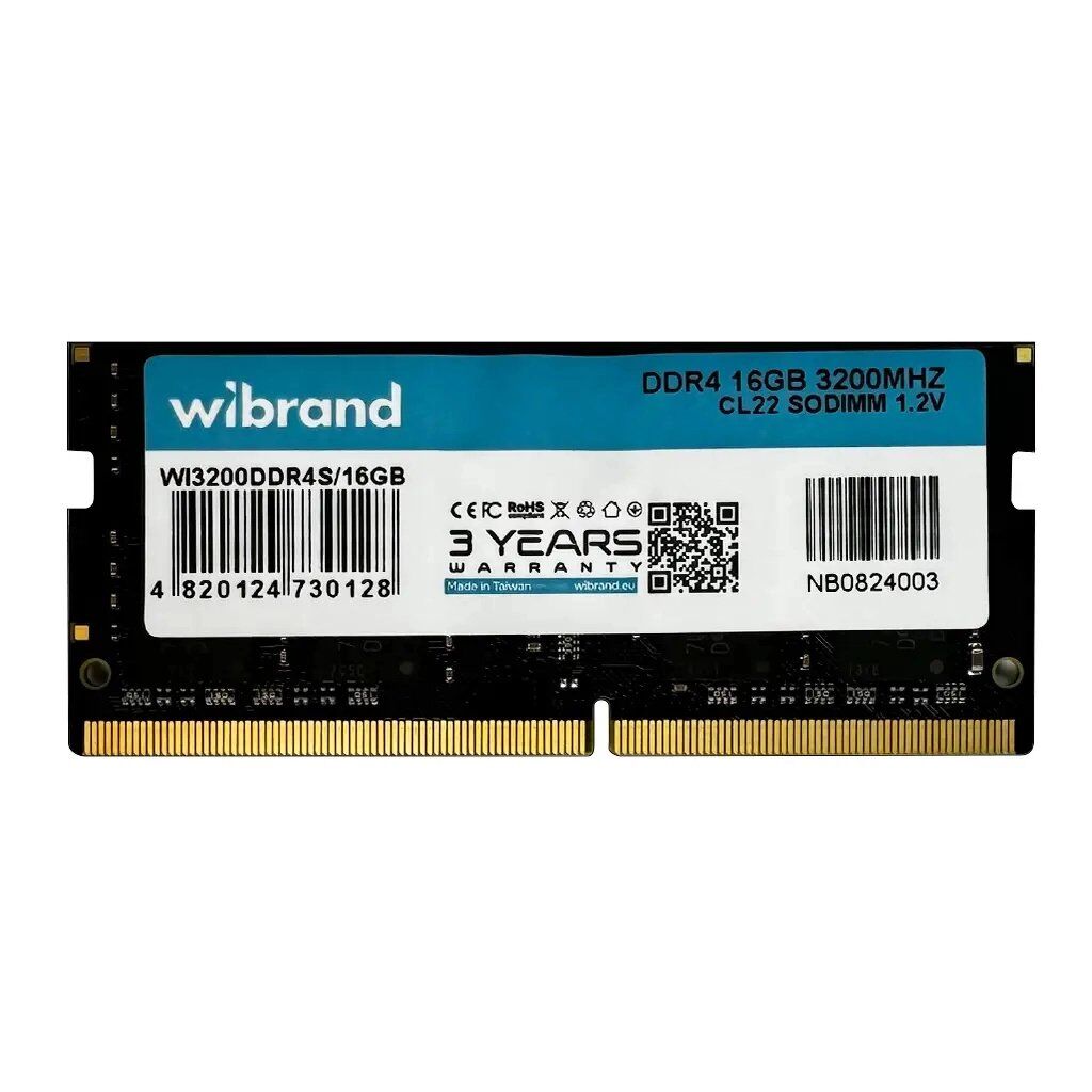Модуль памяти для ноутбука SoDIMM DDR4 16GB 3200 MHz Wibrand (WI3200DDR4S/16GB)