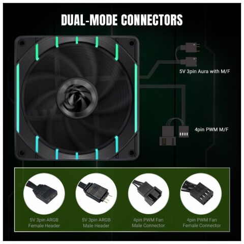 Кулер для корпуса Gamemax Tornado T12 ARGB - Вентиляторы к корпусам  - Вентиляторы к корпусам 