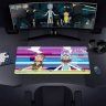 Коврик для мыши игровая поверхность Warner Brothers RICK AND MORTY Glitched Рик и Морти XL (90*42 cm)