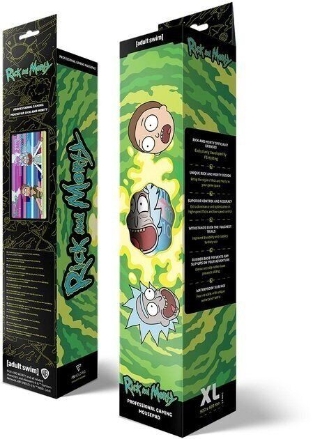 Килимок для миші ігрова поверхня Warner Brothers RICK AND MORTY Glitched Рік і Морті XL (90*42 cm) - -