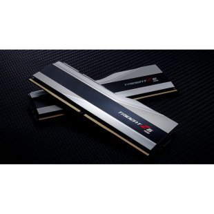 Модуль памяти для компьютера DDR5 32GB (2x16GB) 6000 MHz Trident Z5 RGB Silver G.Skill (F5-6000J4040F16GX2-TZ5RS)