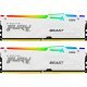 Модуль памяти для компьютера DDR5 64GB (2x32GB) 5600 MHz FURY Beast White RGB Kingston Fury (ex.HyperX) (KF556C40BWAK2-64) - Нулевой остаток (Feed) - Нулевой остаток (Feed)