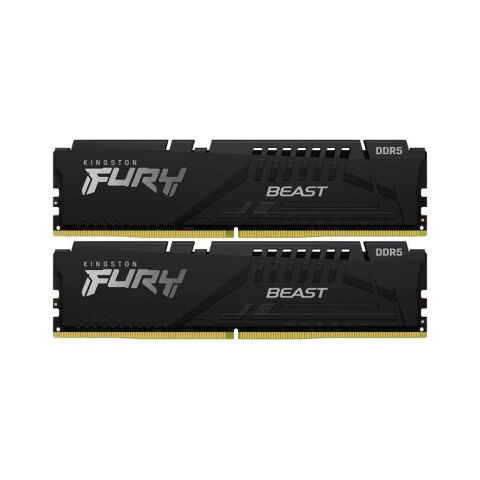 Модуль памяти для компьютера DDR5 64GB (2x32GB) 5600 MHz Fury Beast Black Kingston Fury (ex.HyperX) (KF556C36BBE2K2-64) - Модули памяти для компьютера - Модули памяти для компьютера