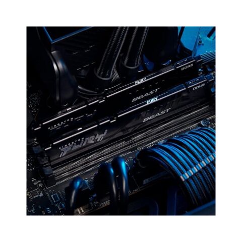 Модуль памяти для компьютера DDR5 64GB (2x32GB) 5600 MHz Fury Beast Black Kingston Fury (ex.HyperX) (KF556C36BBE2K2-64) - Модули памяти для компьютера - Модули памяти для компьютера