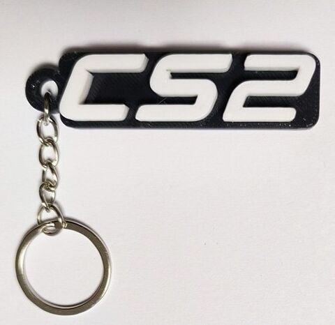 Брелок CS GO Counter Strike Logo Keychain ABS пластик 6 см. -   -  
