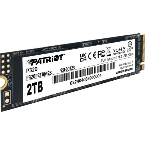 Накопитель SSD M.2 2280 2TB Patriot (P320P2TBM28) - Внутренние SSD  - Внутренние SSD 
