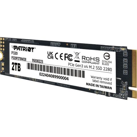 Накопитель SSD M.2 2280 2TB Patriot (P320P2TBM28) - Внутренние SSD  - Внутренние SSD 