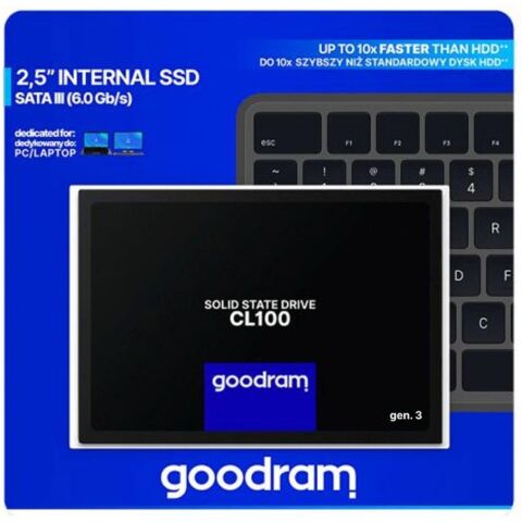 Накопитель SSD 2.5" 480GB Goodram (SSDPR-CL100-480-G3) - Внутренние SSD  - Внутренние SSD 