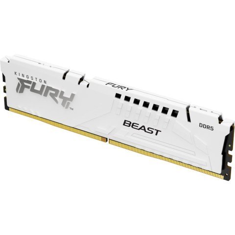 Модуль памяти для компьютера DDR5 16GB 5200 MHz FURY Beast White Kingston Fury (ex.HyperX) (KF552C40BW-16) - Нулевой остаток (Feed)  - Нулевой остаток (Feed)