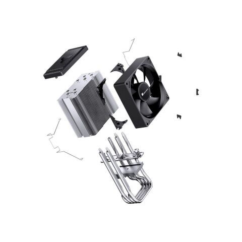 Кулер для процессора JONSBO CR-1400 EVO Black - Нулевой остаток (Feed)  - Нулевой остаток (Feed) 