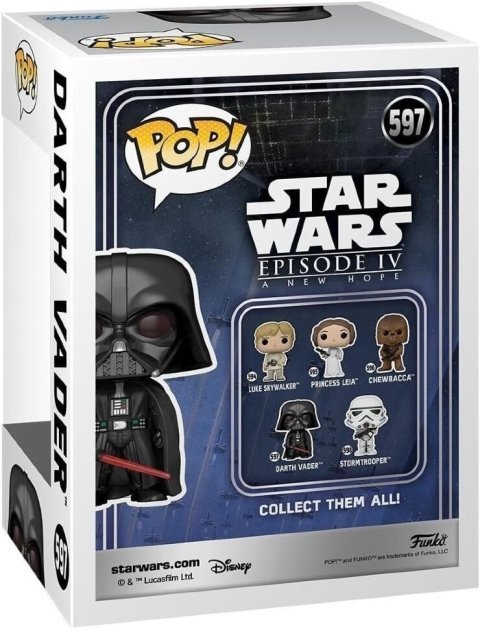 Фигурка Funko Star Wars: Darth Vader Фанко Звёздные войны Дарт Вейдер 597 -   -